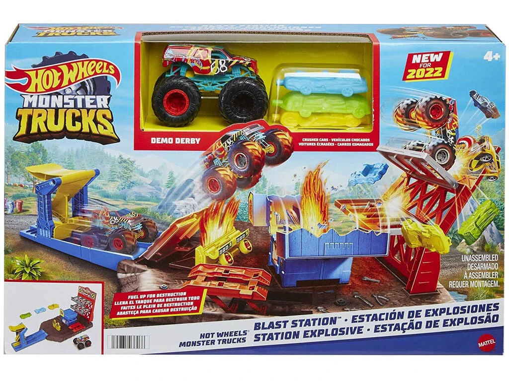 Hot Wheels Monster Trucks Estación De Explosiones Mattel HFB12 4 Hot Wheels Monster Trucks Estación De Explosiones Mattel HFB12 - Imagen 2