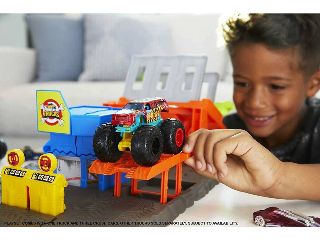 Hot Wheels Monster Trucks Estación De Explosiones Mattel HFB12 6 Hot Wheels Monster Trucks Estación De Explosiones Mattel HFB12 - Imagen 4