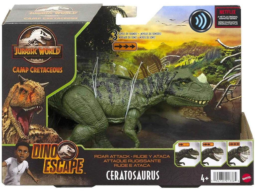 Jurassic World Ceratosaurus Ataque De Rugidos Mattel HCL92 4 Jurassic World Ceratosaurus Ataque De Rugidos Mattel HCL92 - Imagen 2