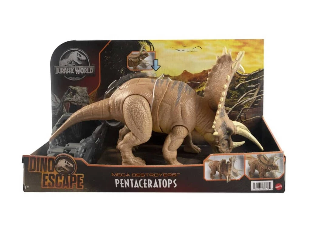 Jurassic World Pentaceratops Megadestruidores Mattel HCM05 4 Jurassic World Pentaceratops Megadestruidores Mattel HCM05 - Imagen 2