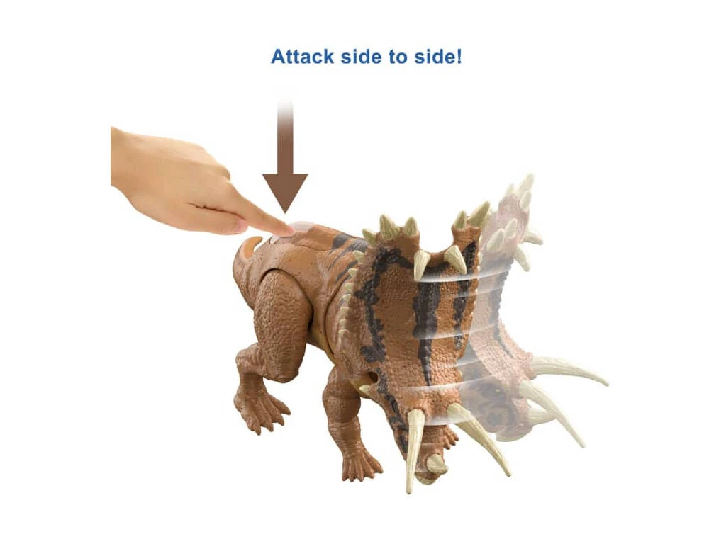 Jurassic World Pentaceratops Megadestruidores Mattel HCM05 7 Jurassic World Pentaceratops Megadestruidores Mattel HCM05 - Imagen 5