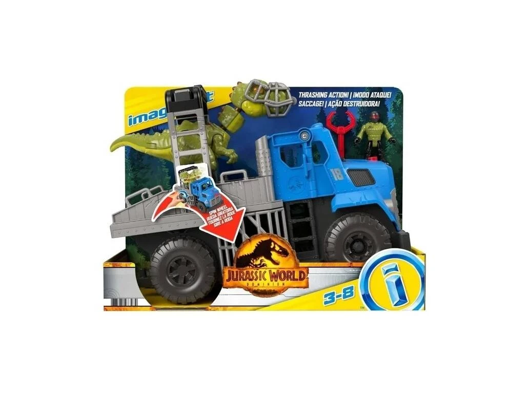 Imaginext Jurassic World Camión Dinosaurios Mattel GVV50 4 Imaginext Jurassic World Camión Dinosaurios Mattel GVV50 - Imagen 2
