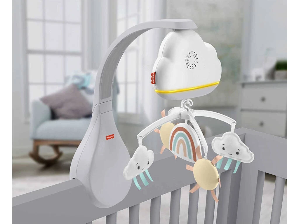 Fisher Price Móvil De Cabecera Con Nube, Sol Y Arcoíris Mattel HBP40 5 Fisher Price Móvil De Cabecera Con Nube, Sol Y Arcoíris Mattel HBP40 - Imagen 3