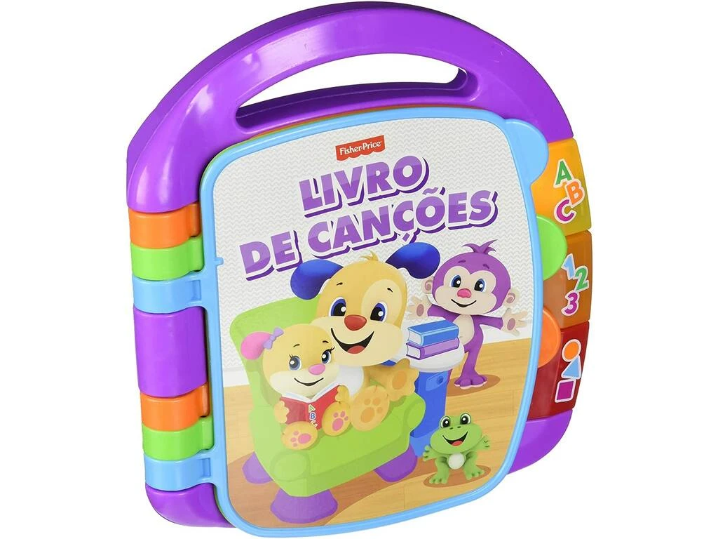Fisher Price Aprender E Brincar Livro Interativo De Canções Mattel FVT23 3 Fisher Price Aprender E Brincar Livro Interativo De Canções Mattel FVT23