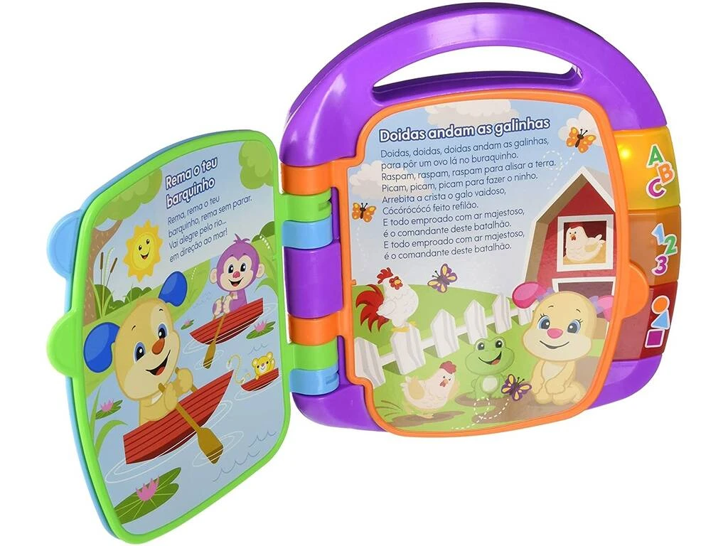 Fisher Price Aprender E Brincar Livro Interativo De Canções Mattel FVT23 4 Fisher Price Aprender E Brincar Livro Interativo De Canções Mattel FVT23 - Imagen 2