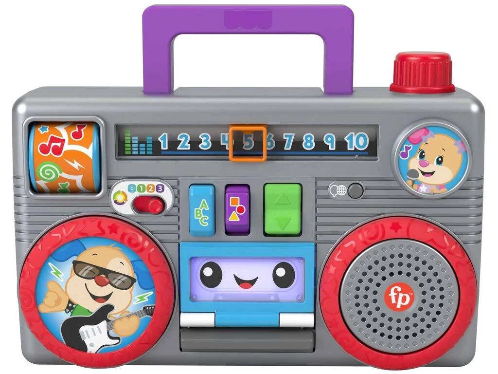 Fisher Price Ríe Y Aprende Radio Divertida Mattel HHX10 3 Fisher Price Ríe Y Aprende Radio Divertida Mattel HHX10