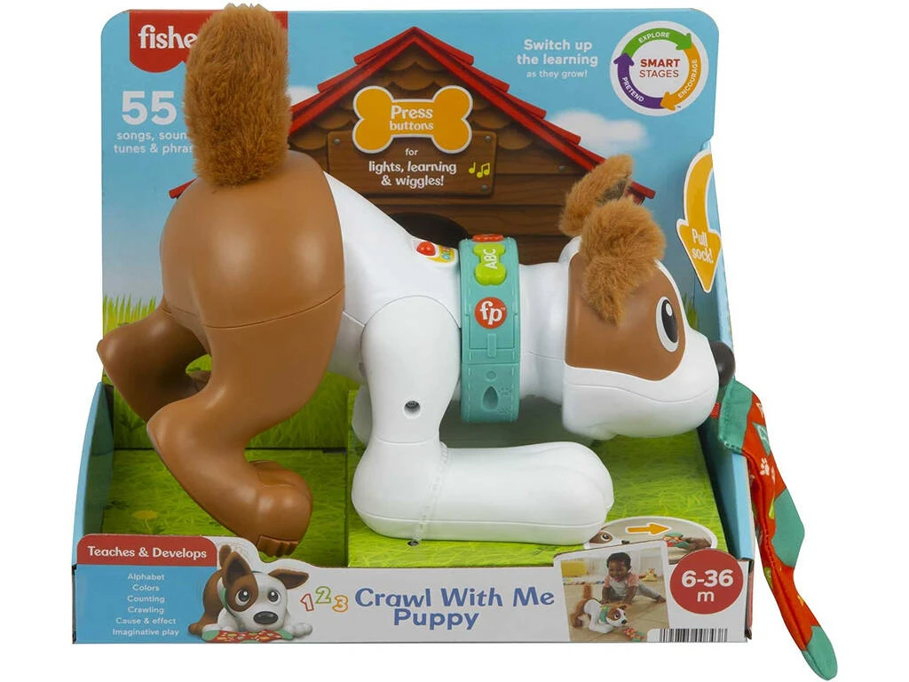 Fisher Price Perrito Gatea Conmigo Mattel HGY57 4 Fisher Price Perrito Gatea Conmigo Mattel HGY57 - Imagen 2
