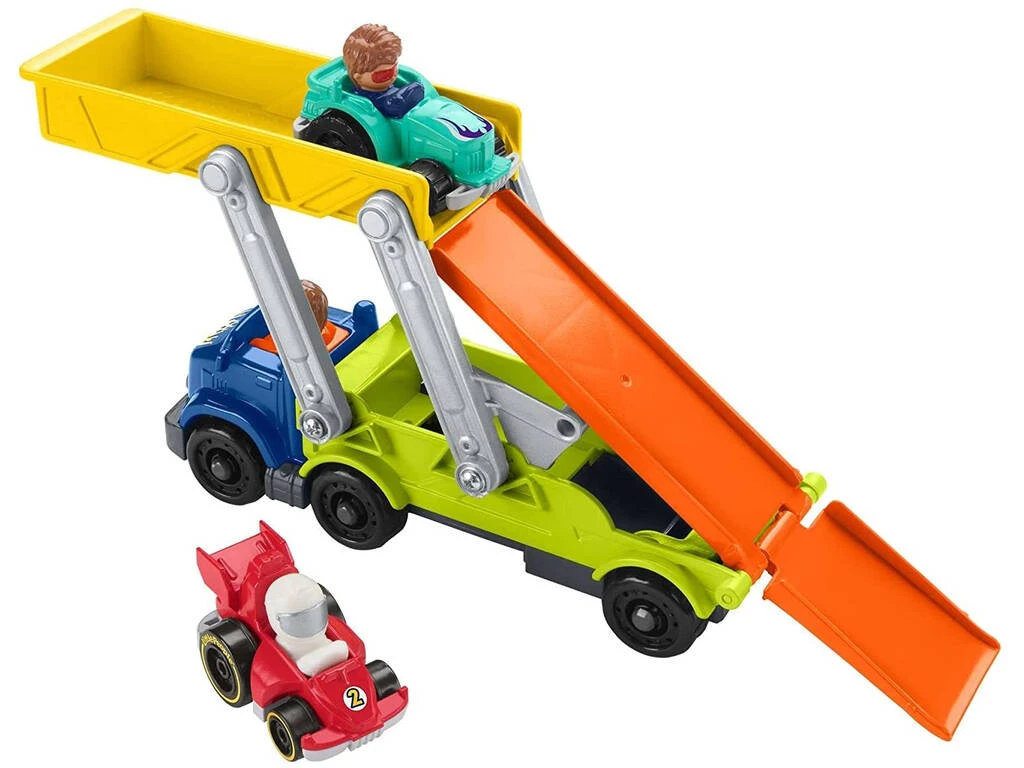 Fisher Price Little People Conjunto De Regalo De Camión Con Rampa Para Coches Mattel HBX23 6 Fisher Price Little People Conjunto De Regalo De Camión Con Rampa Para Coches Mattel HBX23 - Imagen 4