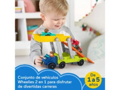 Fisher Price Little People Conjunto De Regalo De Camión Con Rampa Para Coches Mattel HBX23 11 Fisher Price Little People Conjunto De Regalo De Camión Con Rampa Para Coches Mattel HBX23 -Mattel Tienda De Ventas 1999963295g04