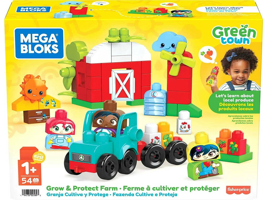 Mega Bloks Ciudad Verde Granja Cultiva Y Protege Mattel HDL07 4 Mega Bloks Ciudad Verde Granja Cultiva Y Protege Mattel HDL07 - Imagen 2