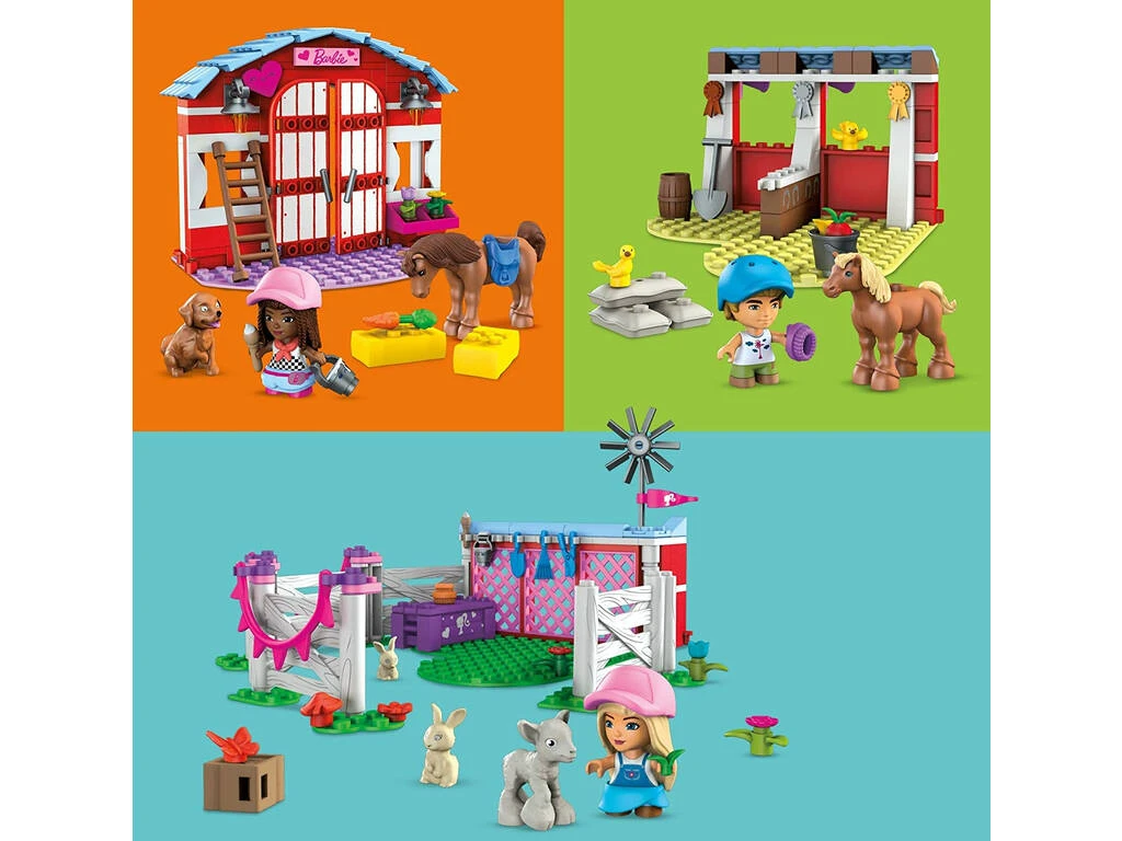 Barbie Mega Construx Establos De Caballos Mattel HDJ87 5 Barbie Mega Construx Establos De Caballos Mattel HDJ87 - Imagen 3