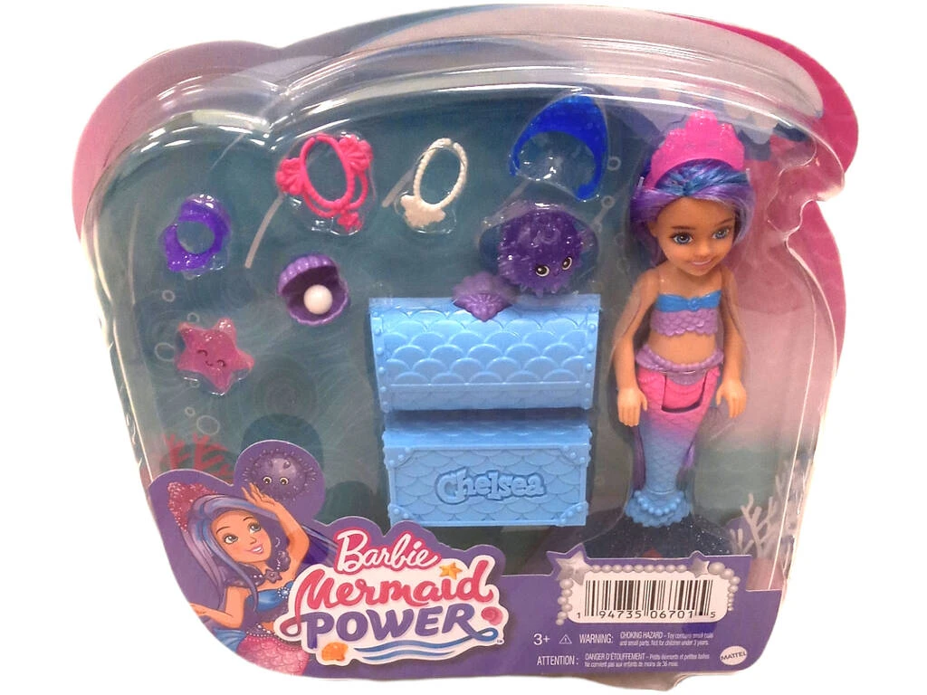 Barbie Mermaid Power Chelsea Mattel HHG57 4 Barbie Mermaid Power Chelsea Mattel HHG57 - Imagen 2