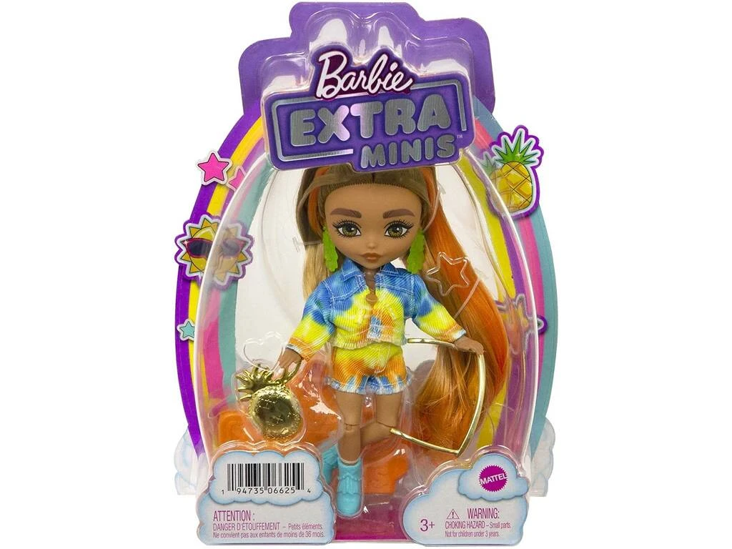 Barbie Extra Mini Muñeca Conjunto Vaquero Tie-Dye Mattel HHF81 4 Barbie Extra Mini Muñeca Conjunto Vaquero Tie-Dye Mattel HHF81 - Imagen 2