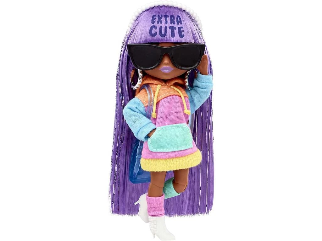 Barbie Extra Minis Pelo Morado Mattel HJK66 5 Barbie Extra Minis Pelo Morado Mattel HJK66 - Imagen 3