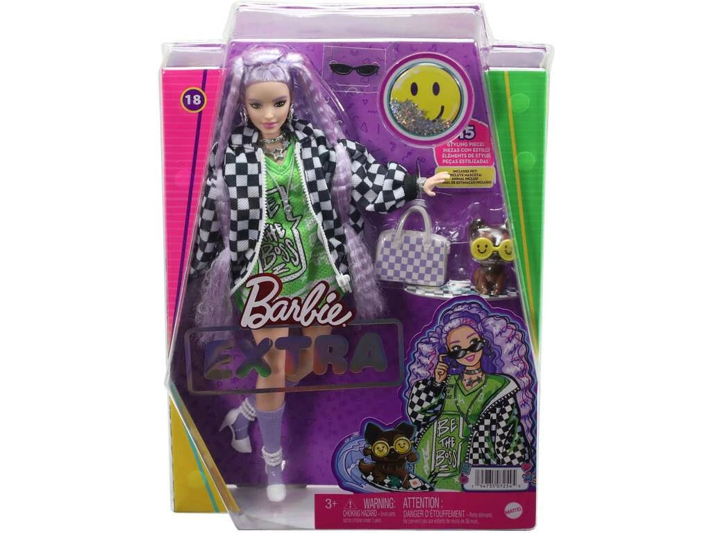Barbie Extra Chaqueta De Carreras Mattel HHN10 7 Barbie Extra Chaqueta De Carreras Mattel HHN10 - Imagen 5