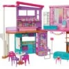 Barbie Casa De Vacaciones Amueblada Mattel HCD50 -Mattel Tienda De Ventas 1999965715g00