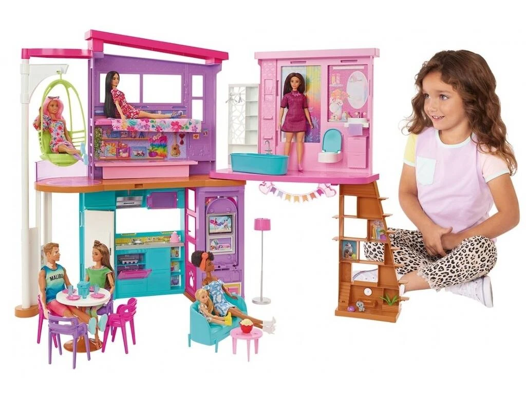 Barbie Casa De Vacaciones Amueblada Mattel HCD50 5 Barbie Casa De Vacaciones Amueblada Mattel HCD50 - Imagen 3