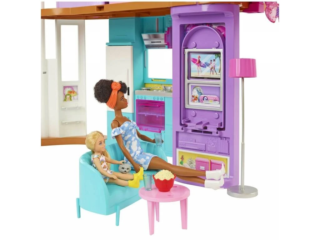 Barbie Casa De Vacaciones Amueblada Mattel HCD50 6 Barbie Casa De Vacaciones Amueblada Mattel HCD50 - Imagen 4