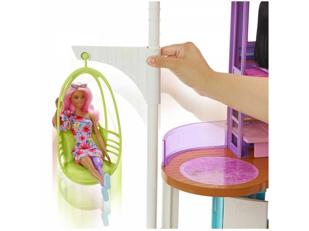 Barbie Casa De Vacaciones Amueblada Mattel HCD50 7 Barbie Casa De Vacaciones Amueblada Mattel HCD50 - Imagen 5