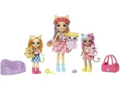 Enchantimals City Tails Familia De Siamesas Mattel HHC11