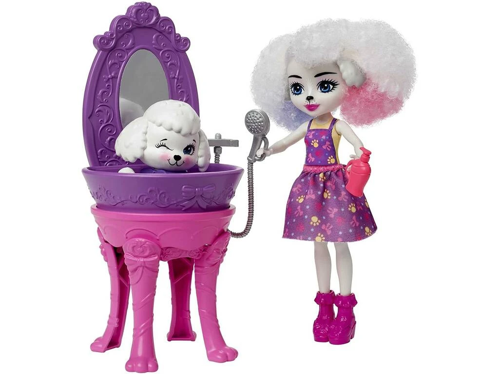 Enchantimals City Tails Salón De Belleza De Perris Poodle Mattel HHC20 5 Enchantimals City Tails Salón De Belleza De Perris Poodle Mattel HHC20 - Imagen 3