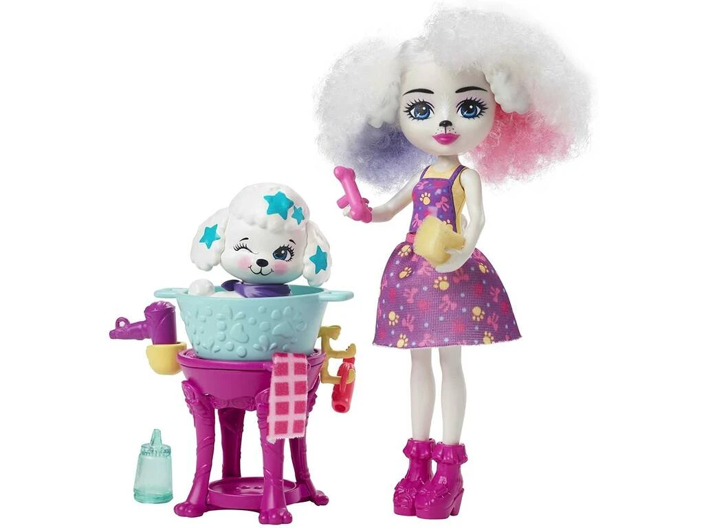 Enchantimals City Tails Salón De Belleza De Perris Poodle Mattel HHC20 6 Enchantimals City Tails Salón De Belleza De Perris Poodle Mattel HHC20 - Imagen 4