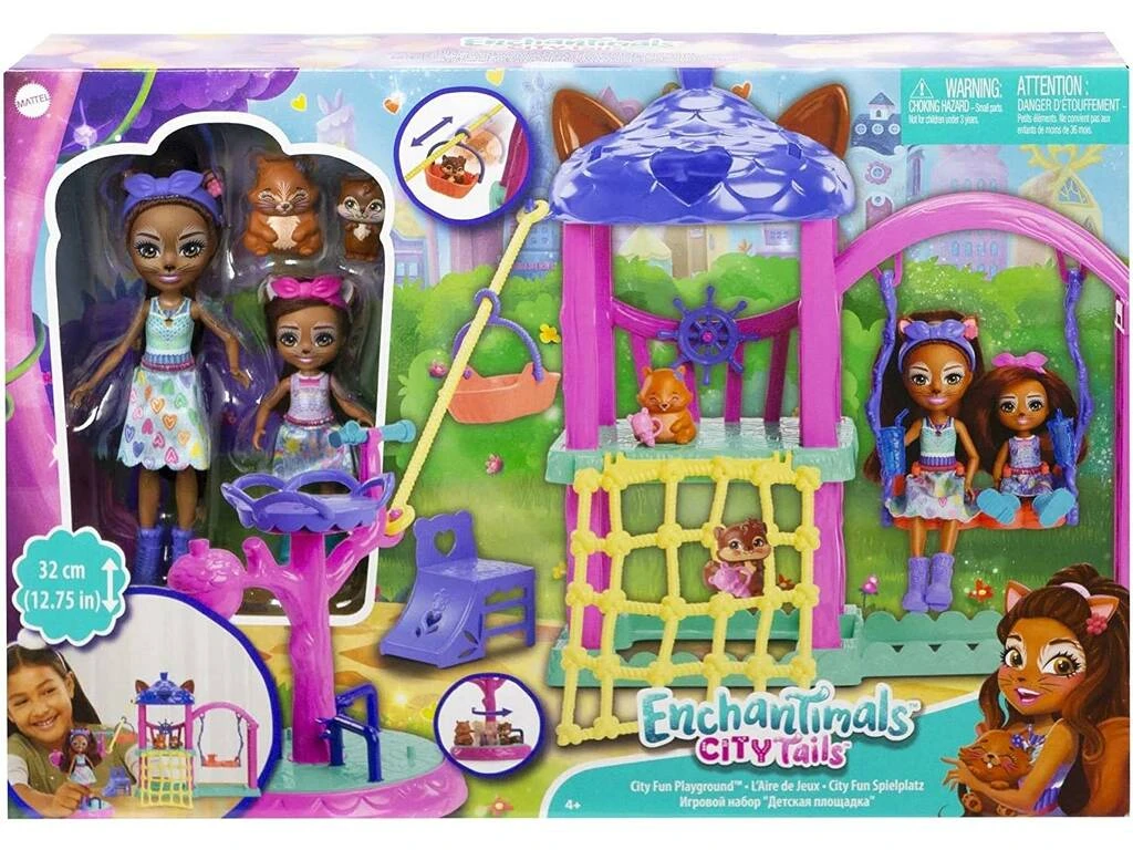 Enchantimals City Tails Parque Urbano De Sabine Squirrel Mattel HHC16 4 Enchantimals City Tails Parque Urbano De Sabine Squirrel Mattel HHC16 - Imagen 2