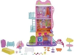 Enchantimals City Tails Cafetería Y Casa De La Ciudad De Palmer Pomerian Mattel HHC18 -Mattel Tienda De Ventas 1999965751g02