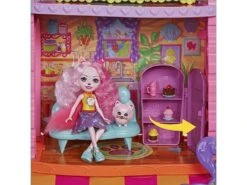 Enchantimals City Tails Cafetería Y Casa De La Ciudad De Palmer Pomerian Mattel HHC18 -Mattel Tienda De Ventas 1999965751g03