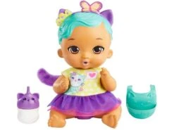 My Garden Baby Gatito Bebé Y Hace Pipí Morado Mattel HHL22