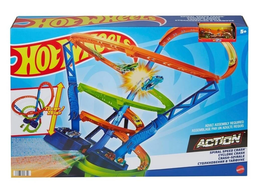 Hot Wheels Action Espiral Rápida De Choque Mattel HGV67 3 Hot Wheels Action Espiral Rápida De Choque Mattel HGV67