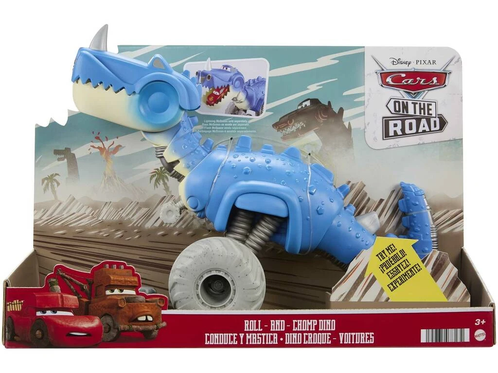 Cars On The Road Dino Rueda Y Muerde Mattel HHW71 4 Cars On The Road Dino Rueda Y Muerde Mattel HHW71 - Imagen 2