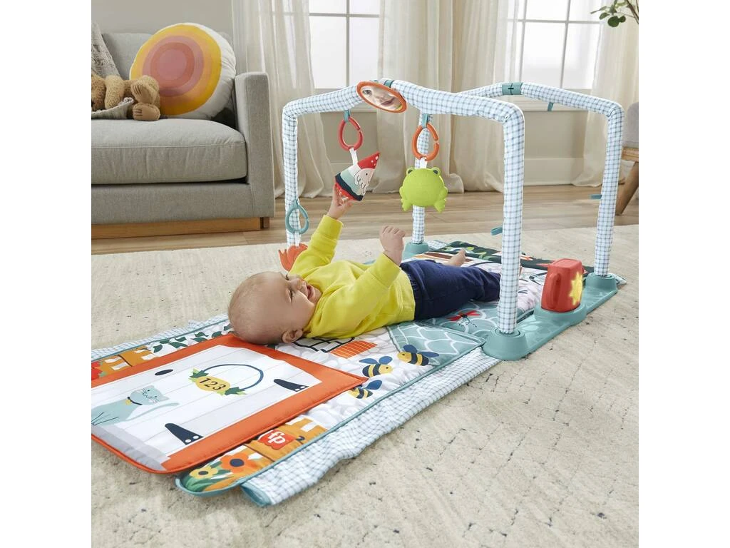 Fisher Price Gimnasio De Actividades Juega Y Gatea 3 En 1 Mattel HJK45 7 Fisher Price Gimnasio De Actividades Juega Y Gatea 3 En 1 Mattel HJK45 - Imagen 5