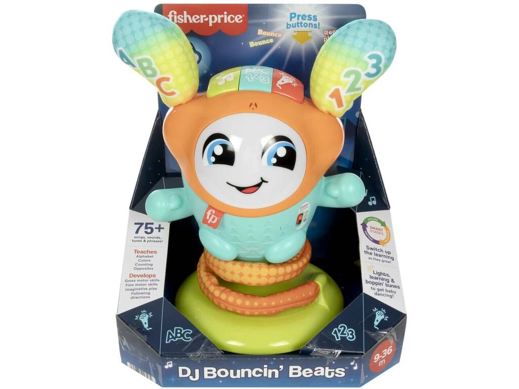 Fisher Price DJ Bouncin Beats Mattel HJP91 4 Fisher Price DJ Bouncin Beats Mattel HJP91 - Imagen 2