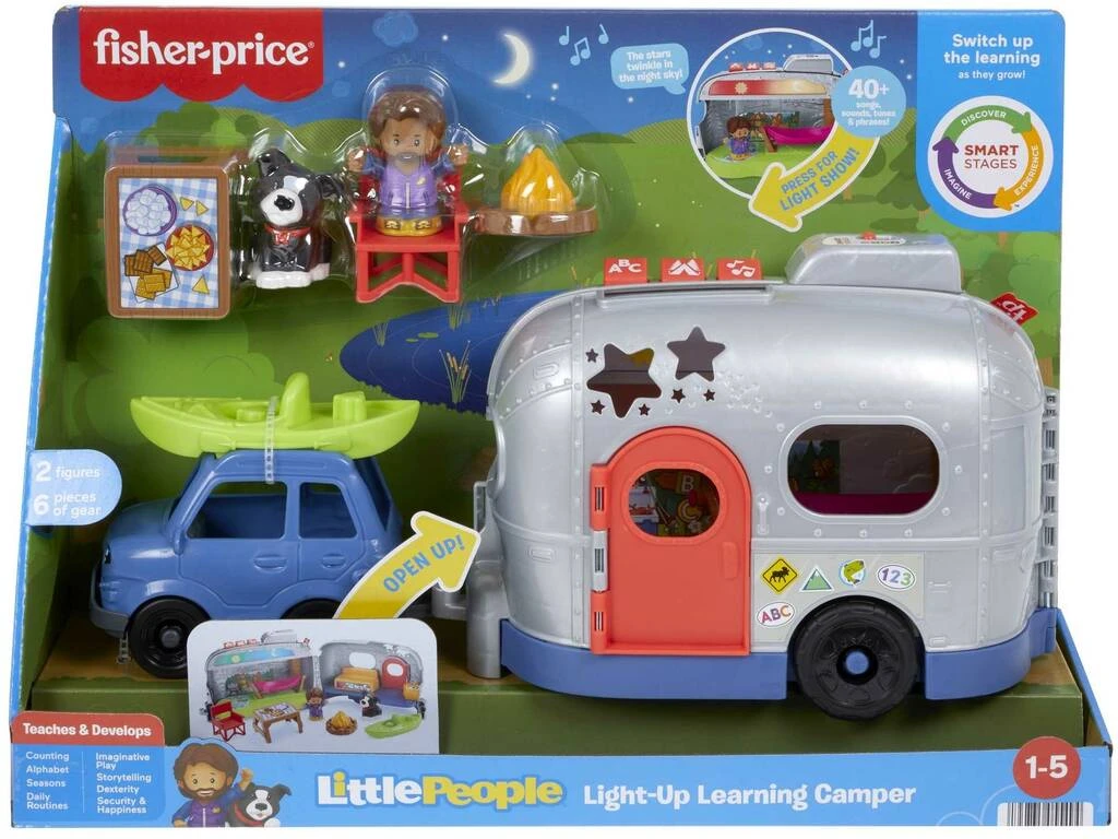 Fisher Price Little People Caravana De Aprendizaje Luminosa Mattel HJN41 4 Fisher Price Little People Caravana De Aprendizaje Luminosa Mattel HJN41 - Imagen 2