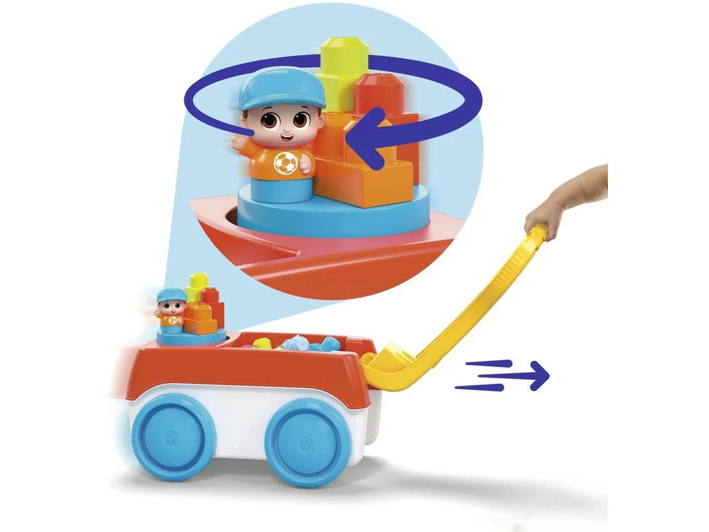 Mega Bloks Vagón Giratorio De Bloques Mattel HHN00 5 Mega Bloks Vagón Giratorio De Bloques Mattel HHN00 - Imagen 3