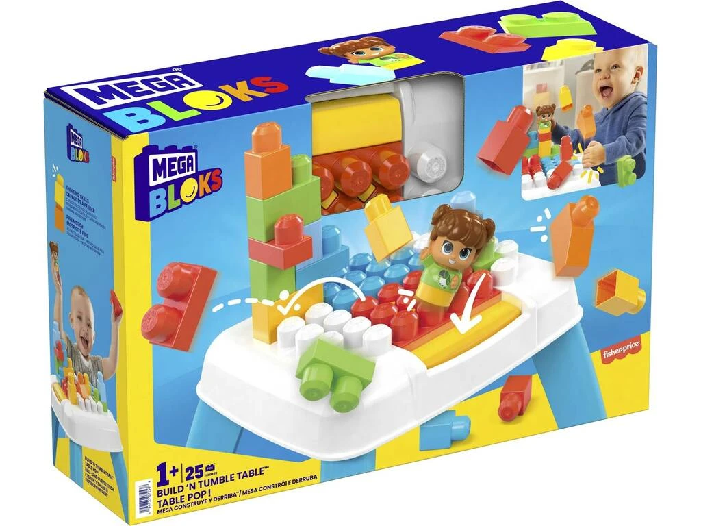 Mega Bloks Mesa Construye Y Destruye Mattel HHM99 4 Mega Bloks Mesa Construye Y Destruye Mattel HHM99 - Imagen 2