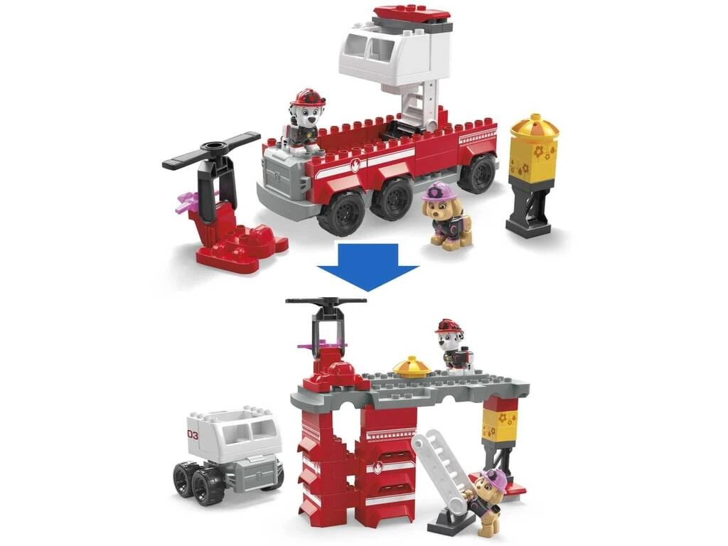 Paw Patrol Mega Bloks Camión De Bomberos De Marshall Mattel HHN05 5 Paw Patrol Mega Bloks Camión De Bomberos De Marshall Mattel HHN05 - Imagen 3