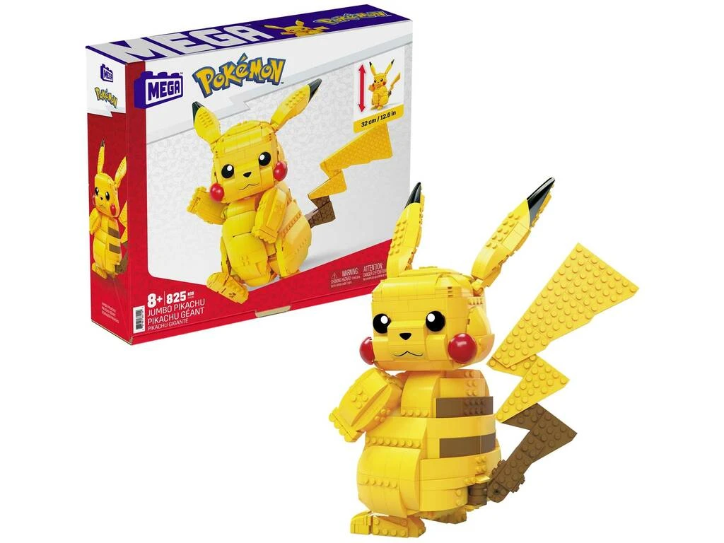 Mega Construx Pokémon Pikachu Gigante Mattel FVK81 4 Mega Construx Pokémon Pikachu Gigante Mattel FVK81 - Imagen 2