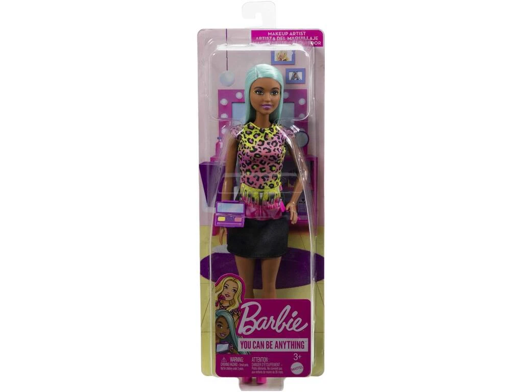Barbie Tú Puedes Ser Maquilladora Mattel HKT66 4 Barbie Tú Puedes Ser Maquilladora Mattel HKT66 - Imagen 2