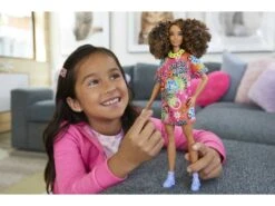 Barbie Fashionista Con Pelo Rizado Mattel HJT00 -Mattel Tienda De Ventas 1999969603g06