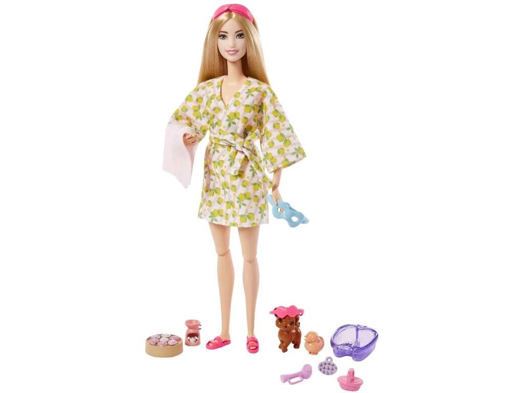 Barbie Muñeca Rubia Bienestar Spa Mattel HKT90 3 Barbie Muñeca Rubia Bienestar Spa Mattel HKT90