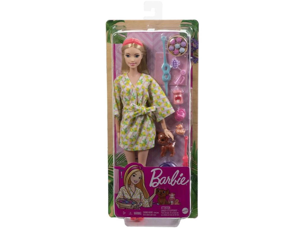 Barbie Muñeca Rubia Bienestar Spa Mattel HKT90 4 Barbie Muñeca Rubia Bienestar Spa Mattel HKT90 - Imagen 2