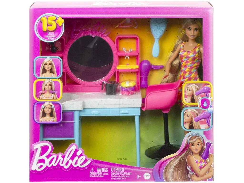 Barbie Totally Hair Set De Juego Mattel HKV00 4 Barbie Totally Hair Set De Juego Mattel HKV00 - Imagen 2