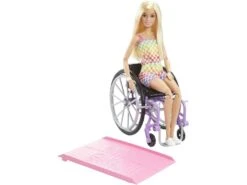 Barbie Fashionista Rubia Con Silla De Ruedas Mattel HJT13