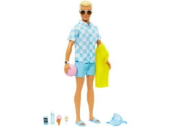 Barbie Muñeco Ken Día De Playa Mattel HPL74