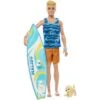Barbie Muñeco Ken Surf Con Perro Y Tabla Mattel HPT50 1 Barbie Muñeco Ken Surf Con Perro Y Tabla Mattel HPT50 -Mattel Tienda De Ventas 1999969619g00
