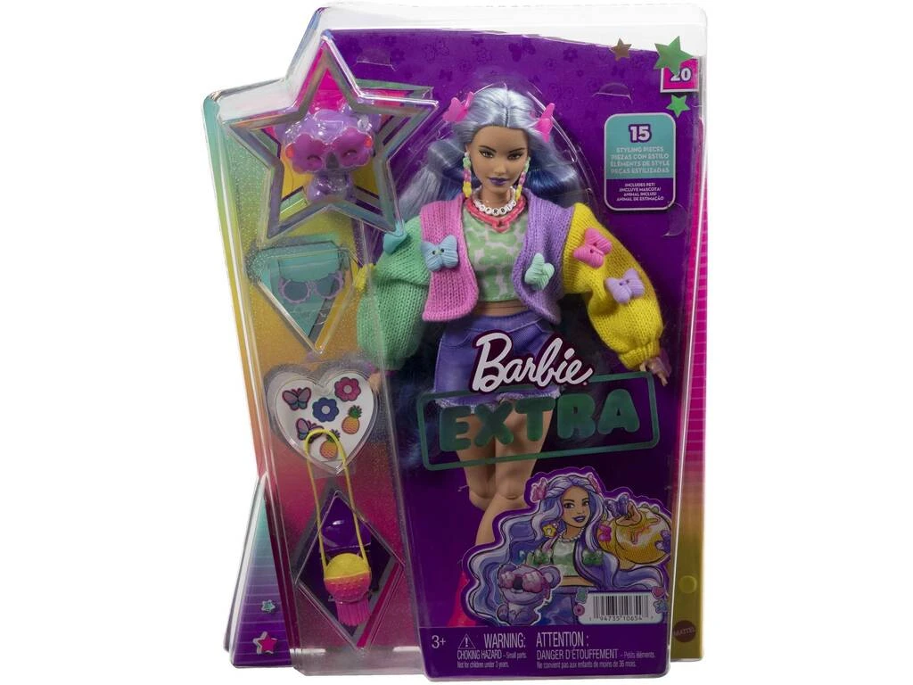 Barbie Extra Mariposas Mattel HKP95 4 Barbie Extra Mariposas Mattel HKP95 - Imagen 2
