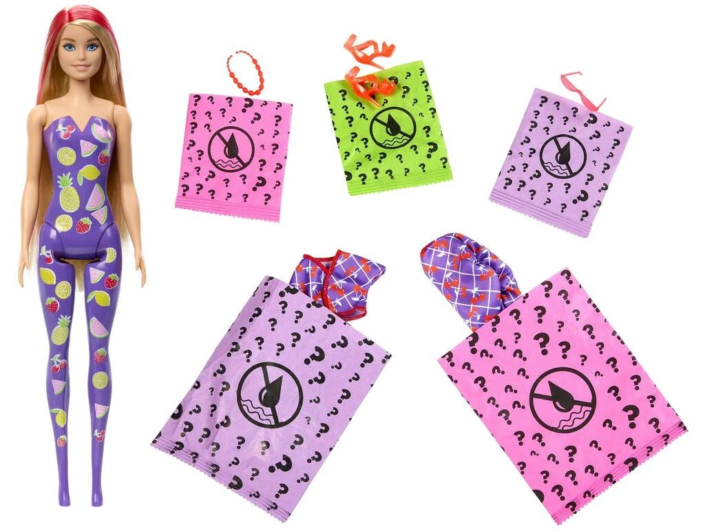 Barbie Color Reveal Serie Frutas Dulces Mattel HJX49 4 Barbie Color Reveal Serie Frutas Dulces Mattel HJX49 - Imagen 2