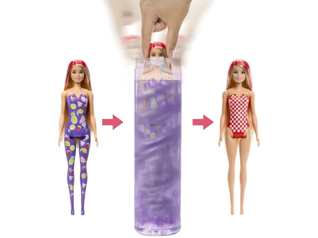 Barbie Color Reveal Serie Frutas Dulces Mattel HJX49 5 Barbie Color Reveal Serie Frutas Dulces Mattel HJX49 - Imagen 3